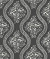 Coverlet Floral White & Black Wallpaper thumbnail 0