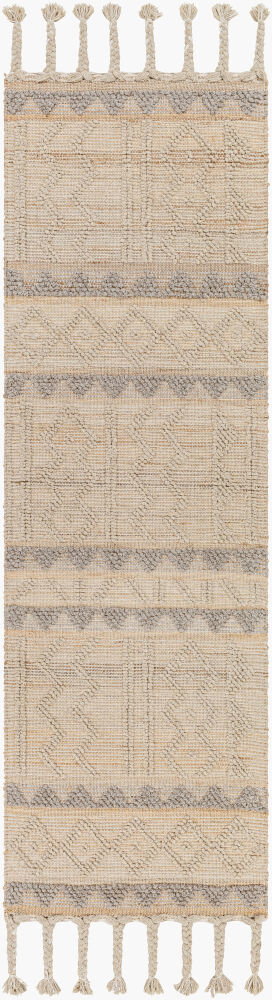 Preston Handmade Rug, by Surya, 8' length x 2'6" width