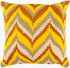 Ikat Chevron Accent Pillow, Decorative Pillow by Surya, 18" length x 18" width thumbnail