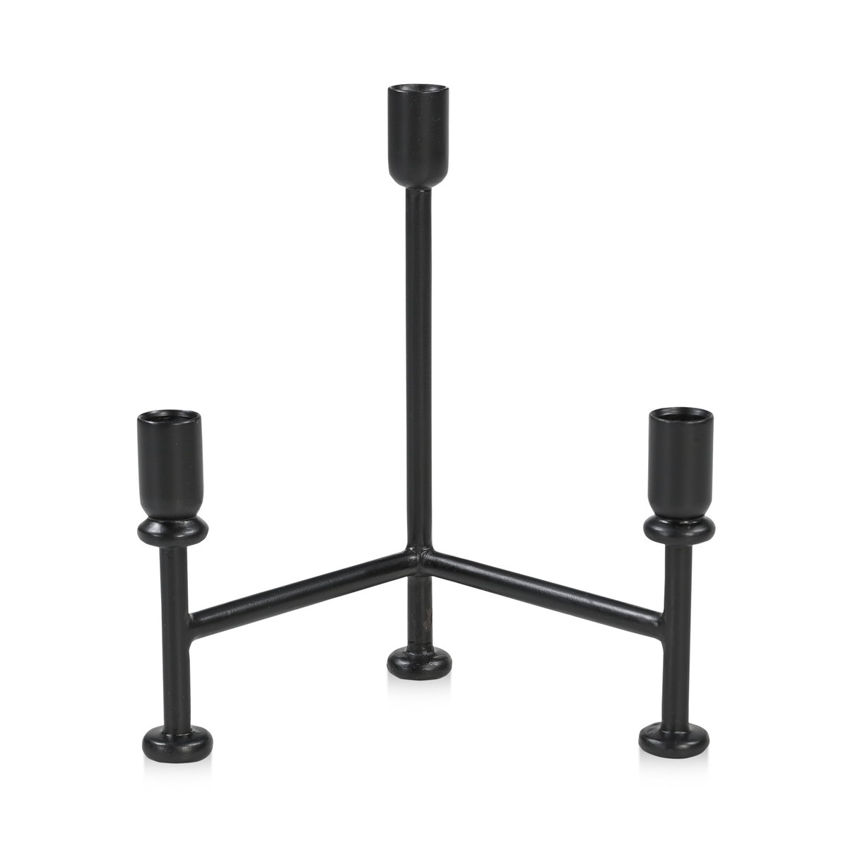 Cicero Candle Holder Black, Decor by Moe's Home, 9" width x 11" height x 6" depth View 1
