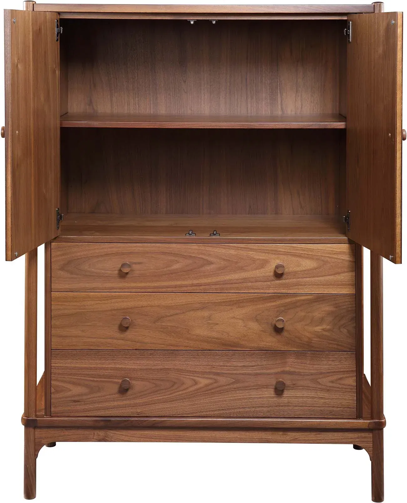 Walnut Grove Gentleman's Chest, Dresser by Stickley, 45" width x 60.5" height x 22" depth View 4