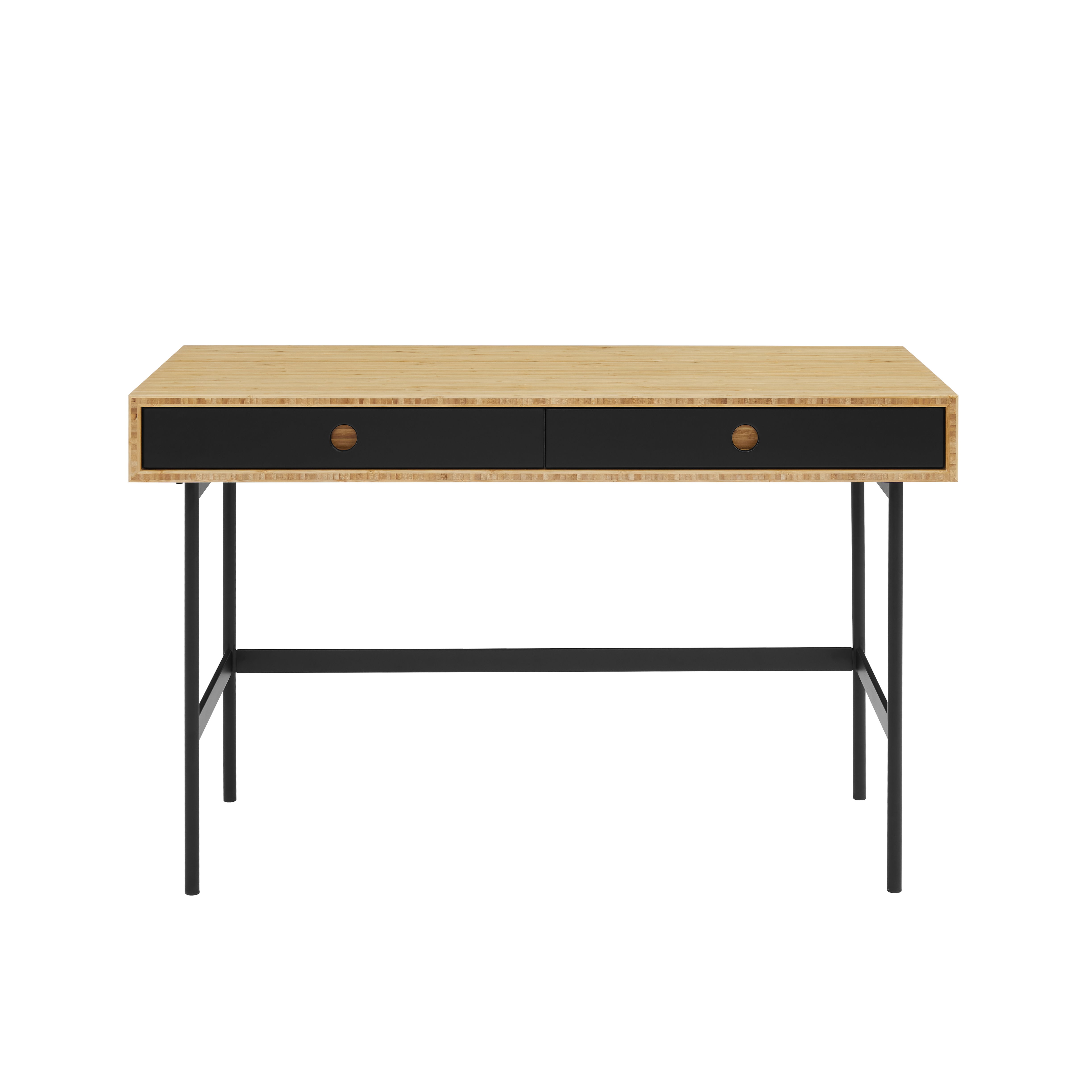 Santa Cruz Desk, Wheat, File Storage by Greenington, 48" length x 24" width x 30" height View 2