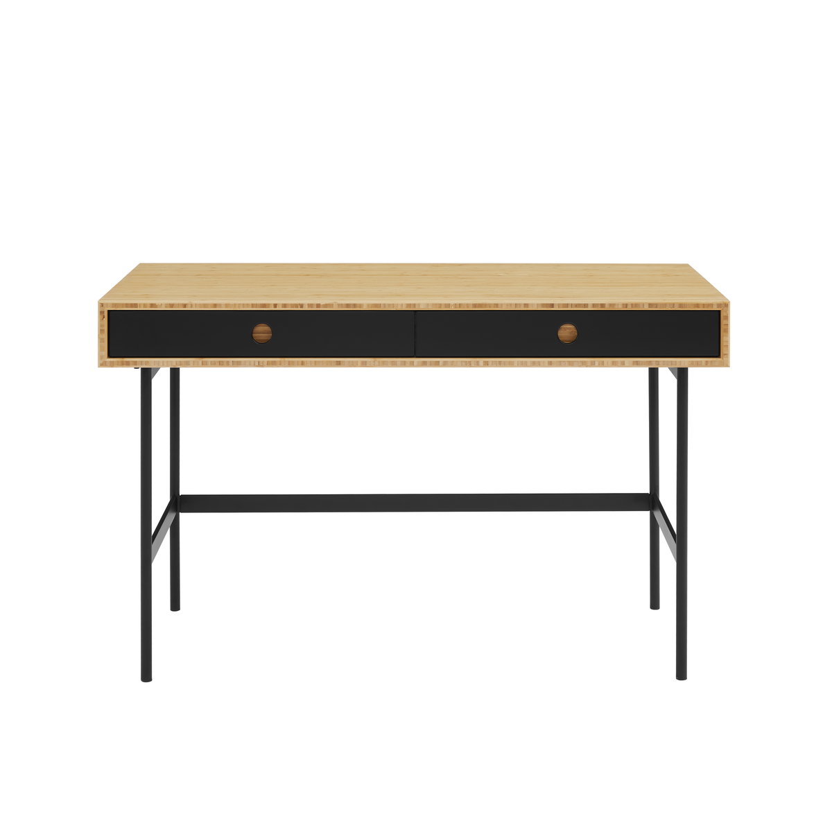Santa Cruz Desk, Wheat, File Storage by Greenington, 48" length x 24" width x 30" height View 2
