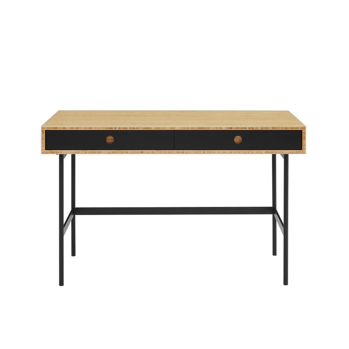 Santa Cruz Desk, Wheat, Writing Desk by Greenington, 48" length x 24" width x 30" height View 2