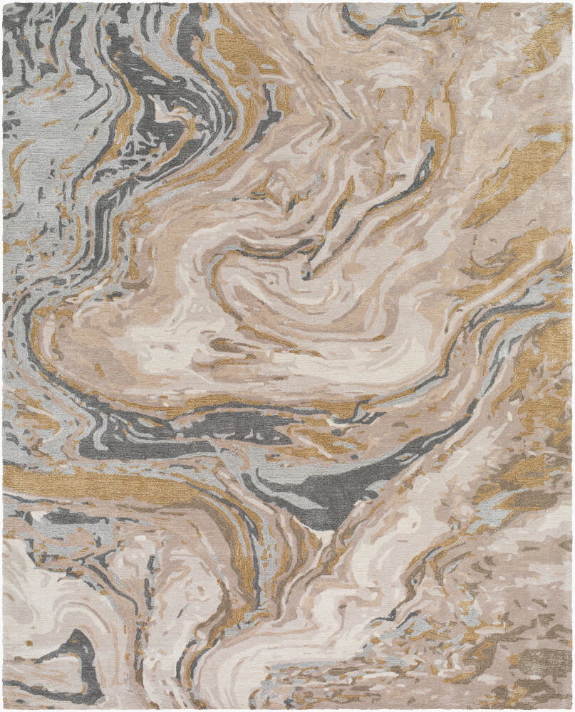 Kavita Handmade Rug, by Surya, 9' length x 6' width