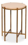 Spence Side Table, Mushroom, Side & End Table by Sarreid, 16" length x 16" width x 21" height thumbnail 1