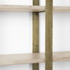Taunton 80L x 10.5W x 90H Light Brown Wood with Gold Metal Frame 6 Tier Shelving Unit thumbnail 12