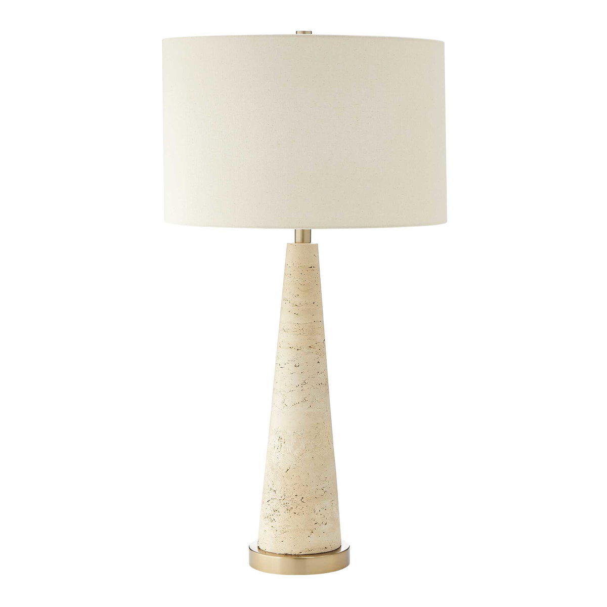 Perkins Travertine Table Lamp, by Uttermost, 17" width x 31.62" height x 17" depth View 5