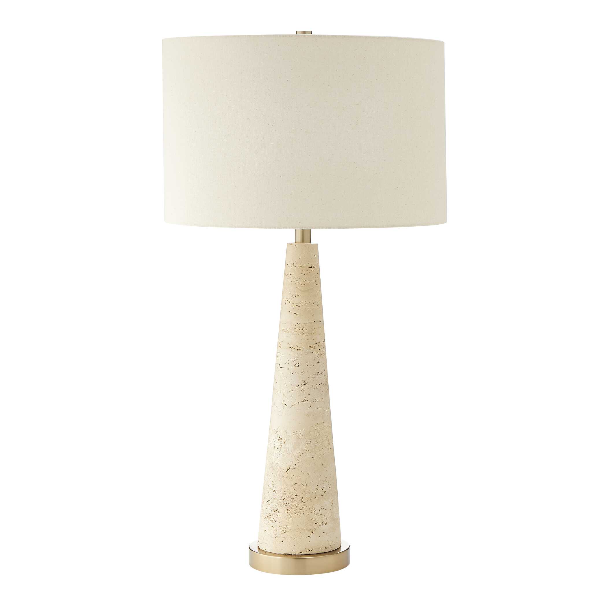 Perkins Travertine Table Lamp large image 