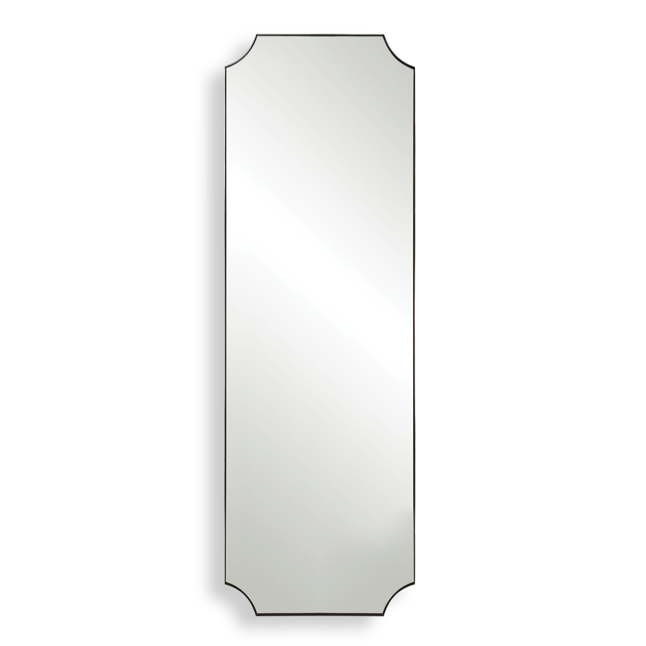 Lennox Nickel Tall Mirror large image 