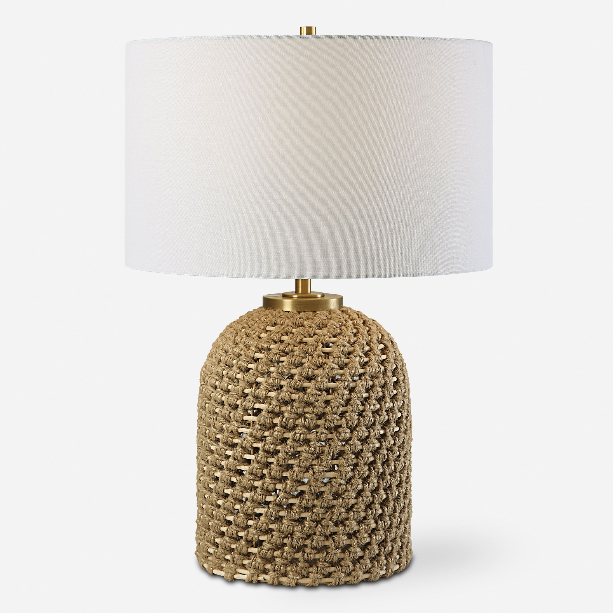 Kendari Rope & Rattan Table Lamp large image 