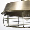 Tahla 14x 14.5 Gold Toned Metal Cage Pendant Light, by Mercana, 14" length x 14" width x 14.5" height thumbnail 6