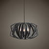 Thales Black Geometric 3 Light Pendant, by Uttermost, 22" width x 13" height x 22" depth thumbnail 4