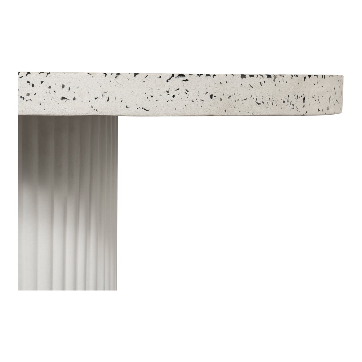 Lyon Outdoor Dining Table White Terrazzo, Outdoor Table by Moe's Home, 6'6.7" width x 2'5.9" height x 2'11.4" depth View 5