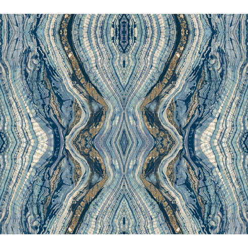 Kaleidoscope Blue Peel & Stick Wallpaper
