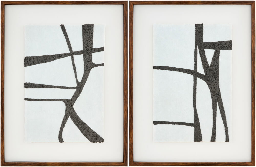 Antonym Framed Art, Painting by Surya, 25" width x 33" height
