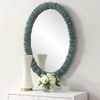 Bonaire Teal Blue Oval Mirror, by Uttermost, 26.5" width x 34.5" height x 2.5" depth thumbnail 4