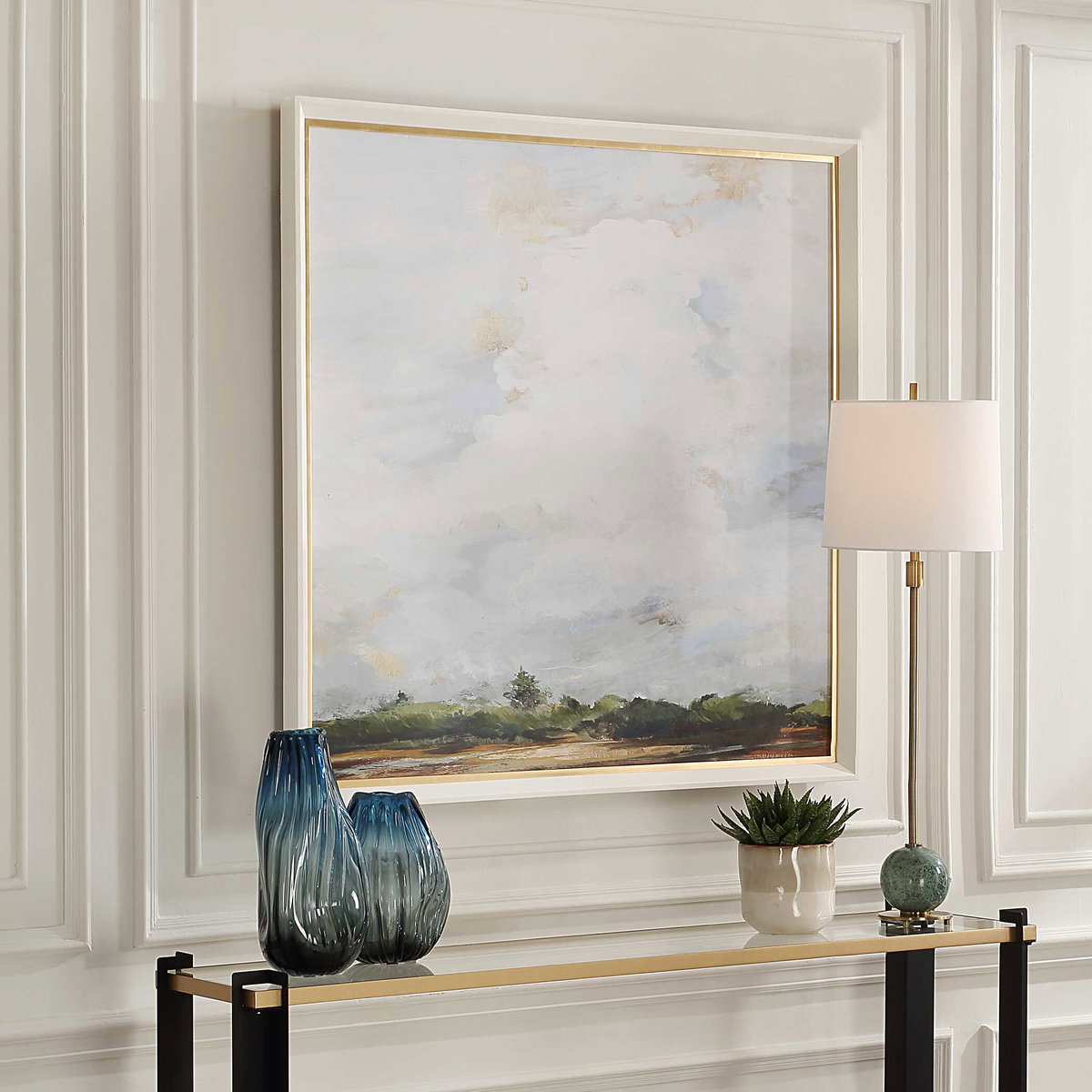 Whispering Cloudscapes Landscape Print, Art by Uttermost, 46" width x 46" height x 2" depth View 4