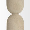 Qamra Tall Beige Textured Metal Pillar Candle Holder Candle Holder thumbnail 6