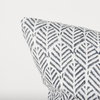 Jennelle Cream with Indigo Print Linen Square Decorative Pillow Cover, by Mercana, 22" length x 22" width x 0.2" height thumbnail 6