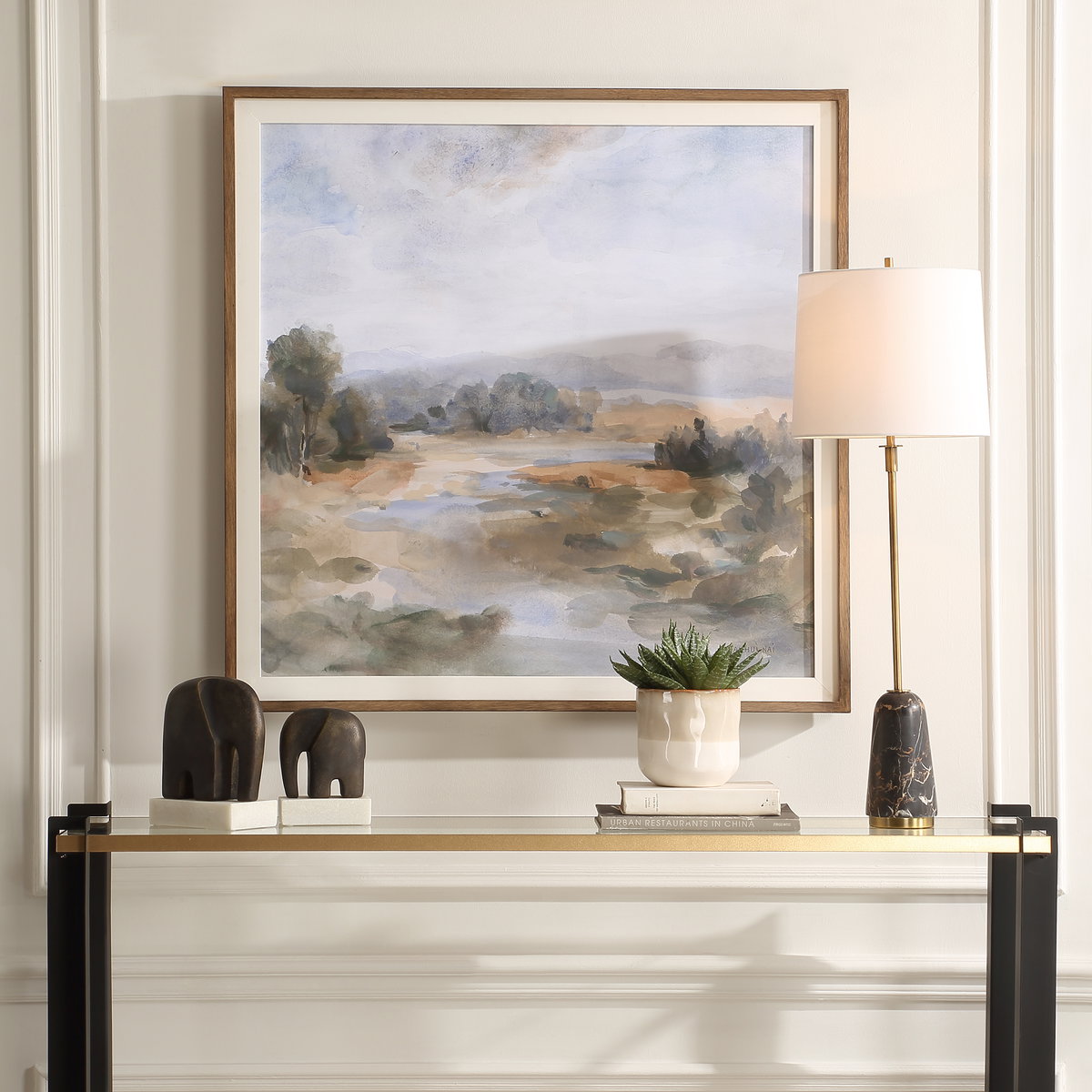 River Afternoon Landscape Print, Art by Uttermost, 39.87" width x 39.87" height x 2" depth View 2
