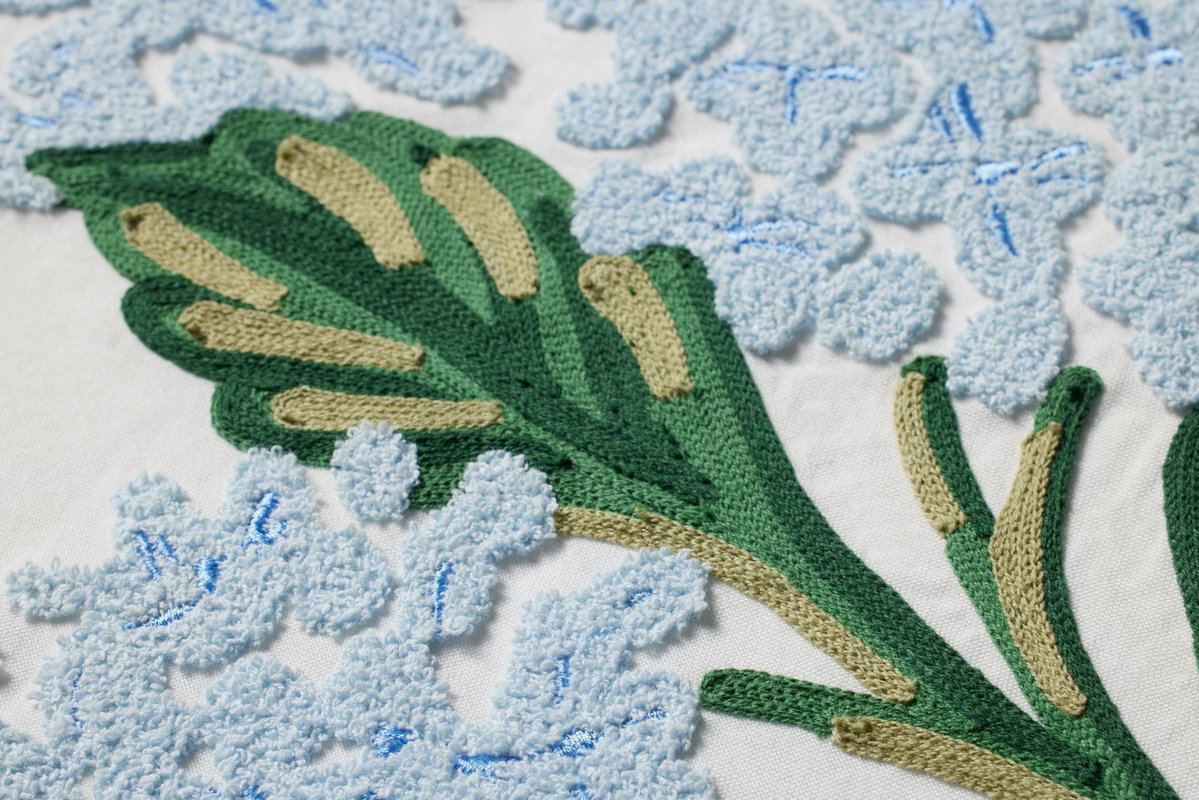 Rifle Paper Co. x Loloi Hydrangea Cream Wall Art, Wall Hanging, 24" length x 29" width View 4