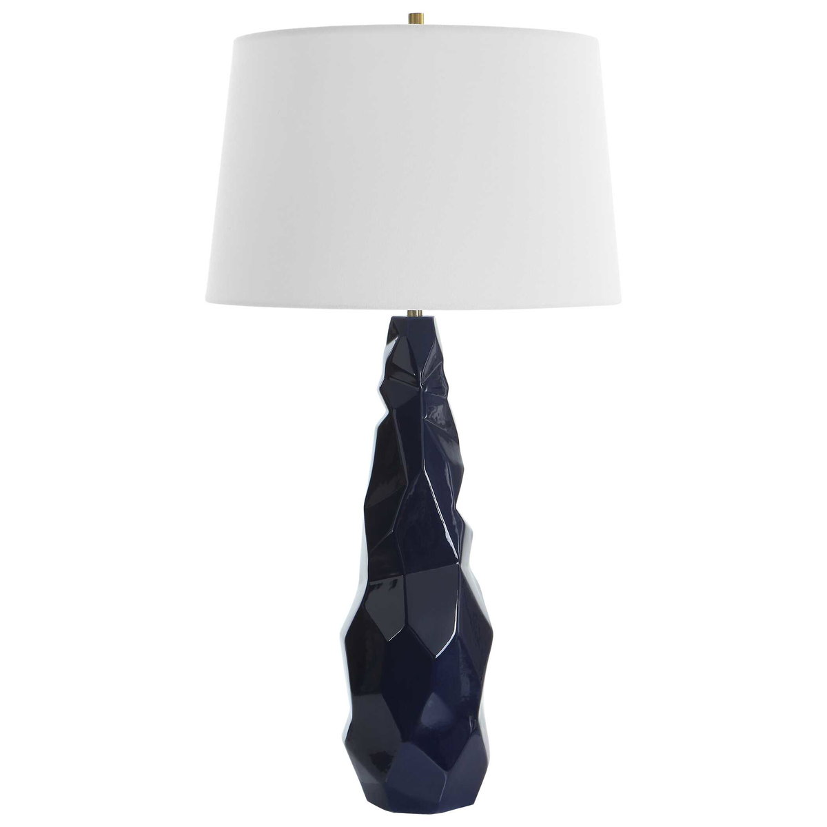 Kavos Geometric Blue Table Lamp, by Uttermost, 1'4" width x 2'7" height x 1'4" depth View 5