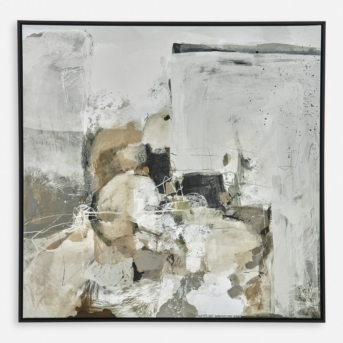 Solace I Abstract Art On Canvas, by Uttermost, 49.5" width x 49.5" height x 2" depth View 1