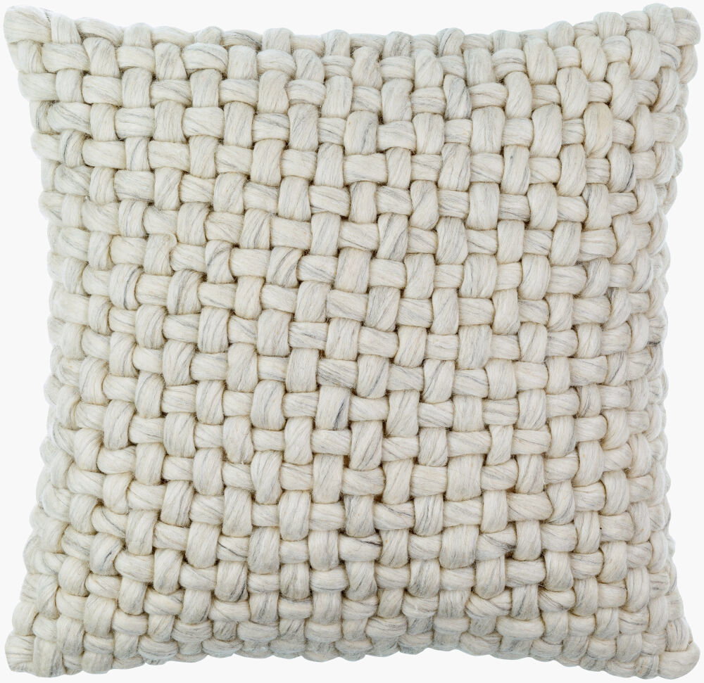 Pansy Accent Pillow Down, Decorative Pillow by Surya, 18" length x 18" width