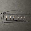 Clayton 6 Light Linear Chandelier, by Uttermost, 3'6" width x 1'5.5" height x 1'1" depth thumbnail 1