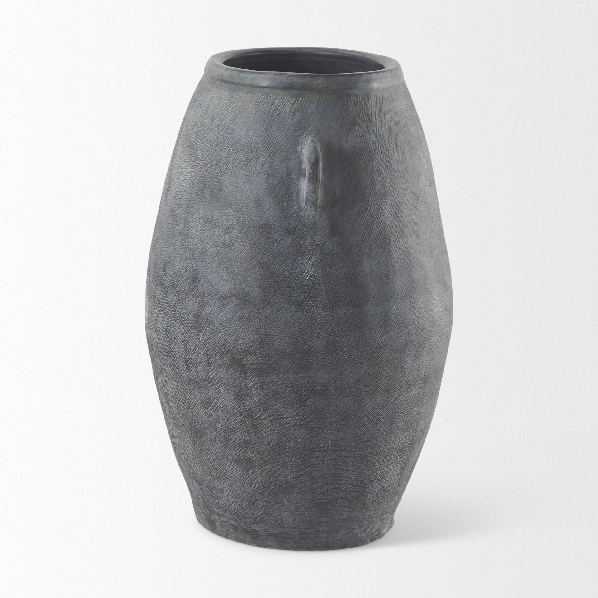 Zuma  Dark Gray Ceramic Floor Vase large image 