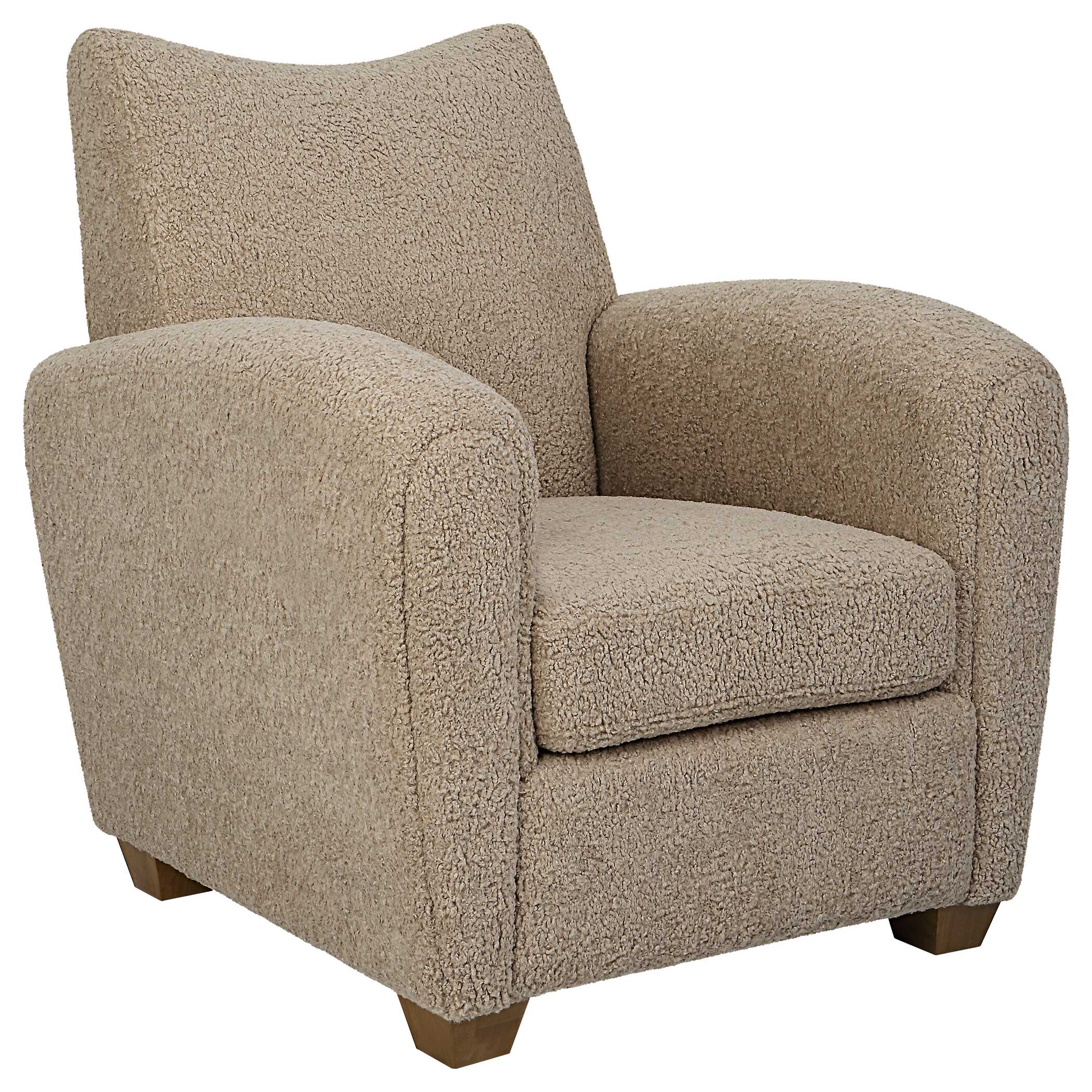 Teddy Latte Accent Chair, Furniture by Uttermost, 32" width x 35" height x 34" depth View 4