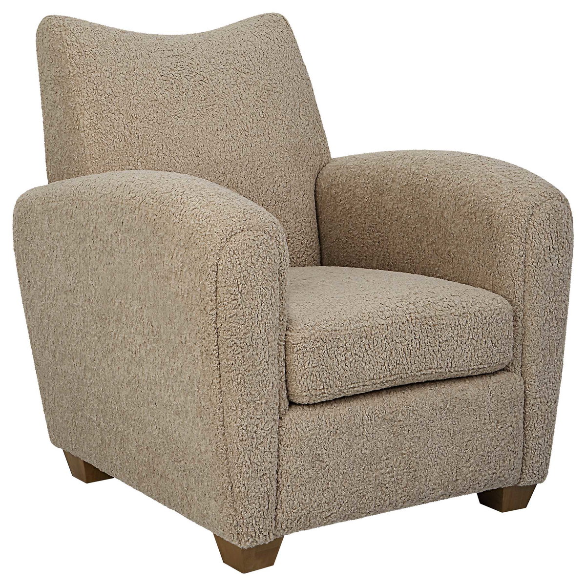 Teddy Latte Accent Chair, by Uttermost, 32" width x 35" height x 34" depth View 4
