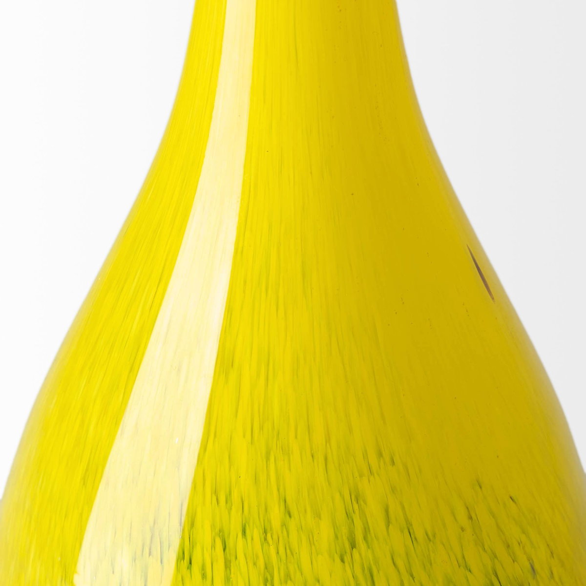 Jasse Large Yellowith Gray Ombre Glass Vase, by Mercana, 7.09" length x 7.09" width x 20.67" height View 8