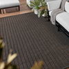 Elmas Handmade Indoor/Outdoor Striped Gray/Brown Area Rug (4'X6') thumbnail 4