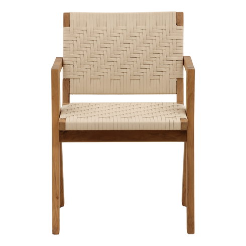 Mesa Outdoor Dining Chair Cream