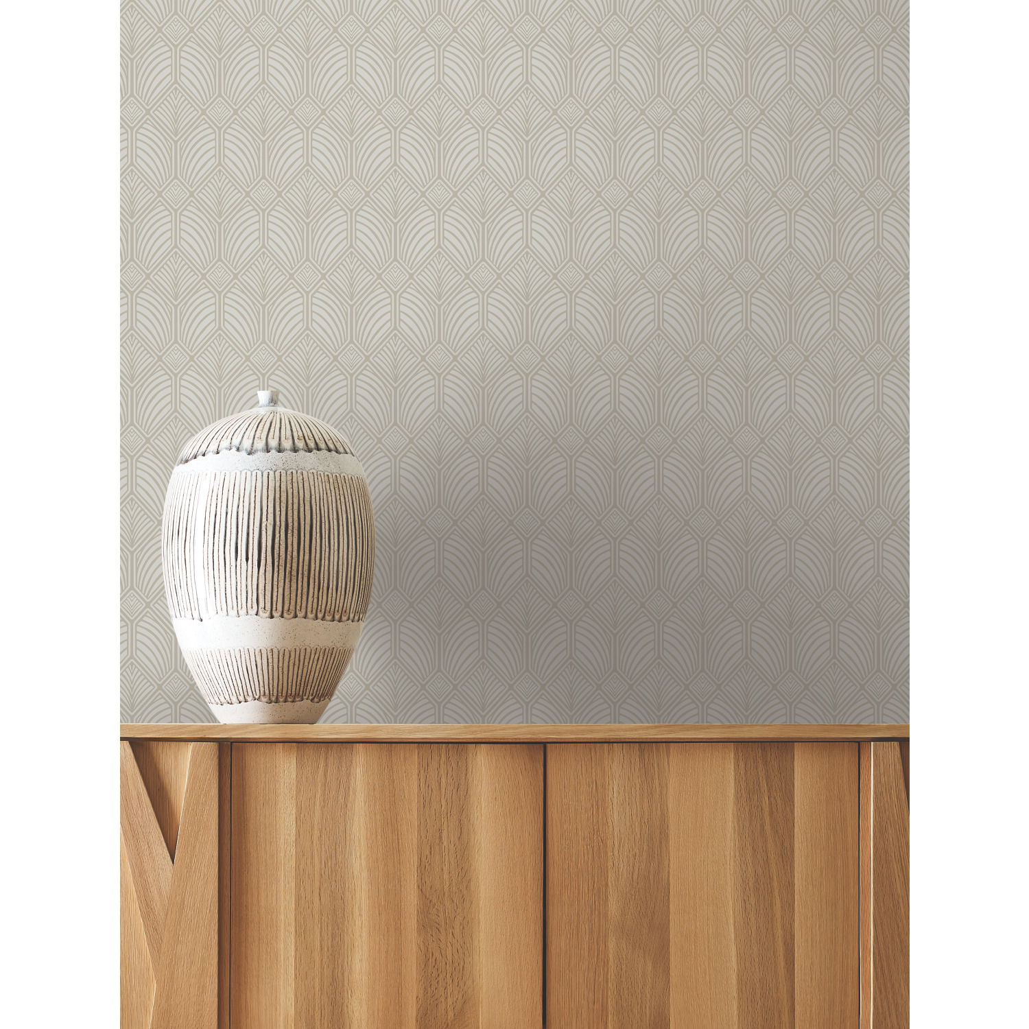 Craftsman Taupe Wallpaper large image 