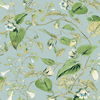 Moon Flower Sky Blue Wallpaper thumbnail 0
