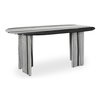 Celia Oval Dining Table Panda Marble, by Moe's Home, 72" width x 30" height x 40" depth thumbnail 2