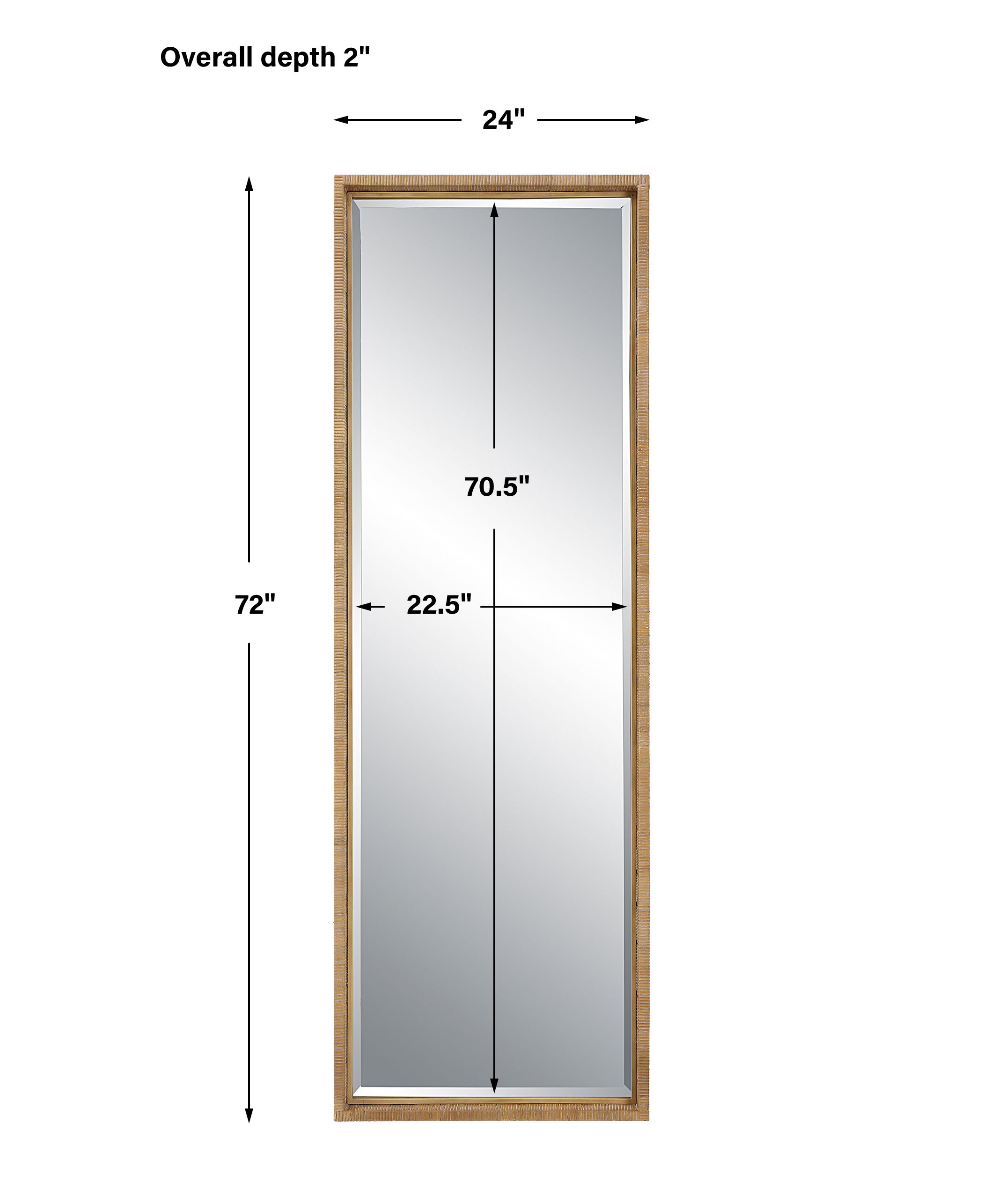 Paradise Rattan Mirror large image 