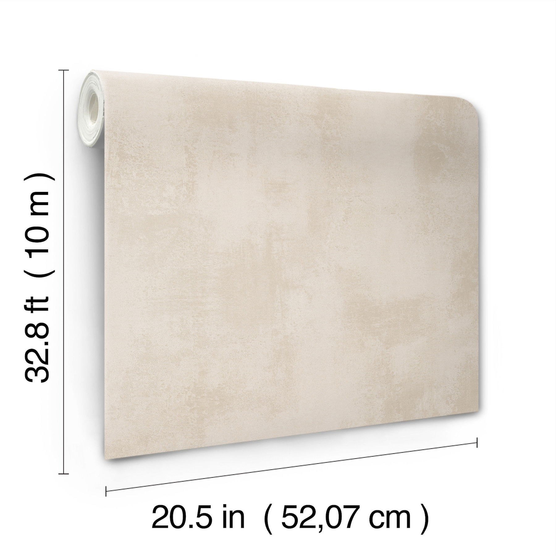 Italian Plaster Taupe Wallpaper large image 