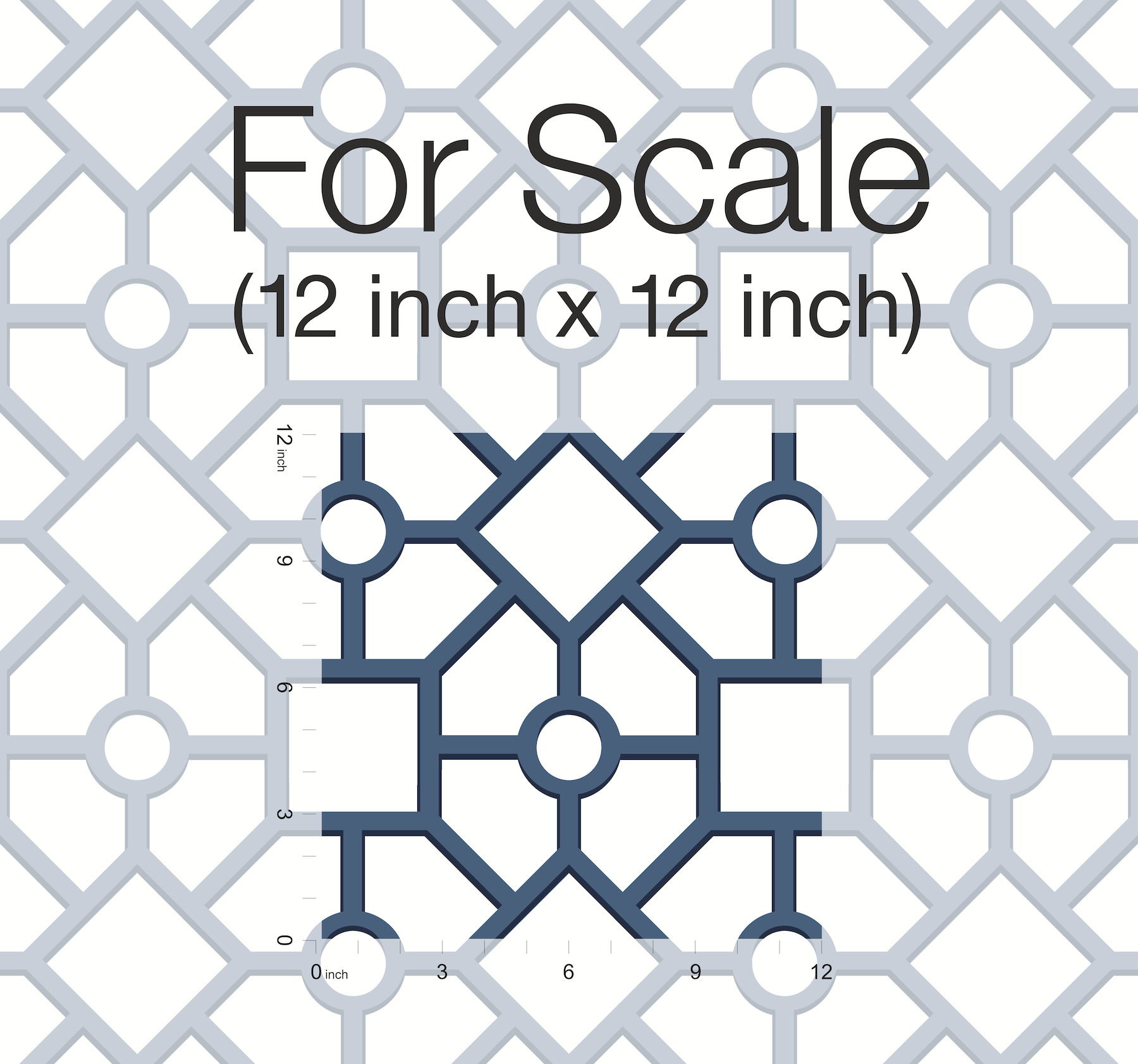 Hedgerow Trellis Navy Peel & Stick Wallpaper large image 
