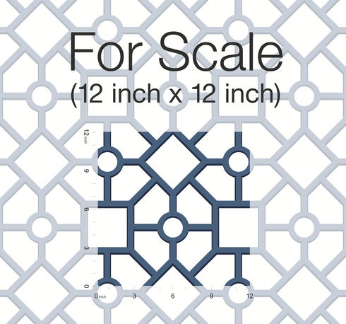Hedgerow Trellis Navy Peel & Stick Wallpaper