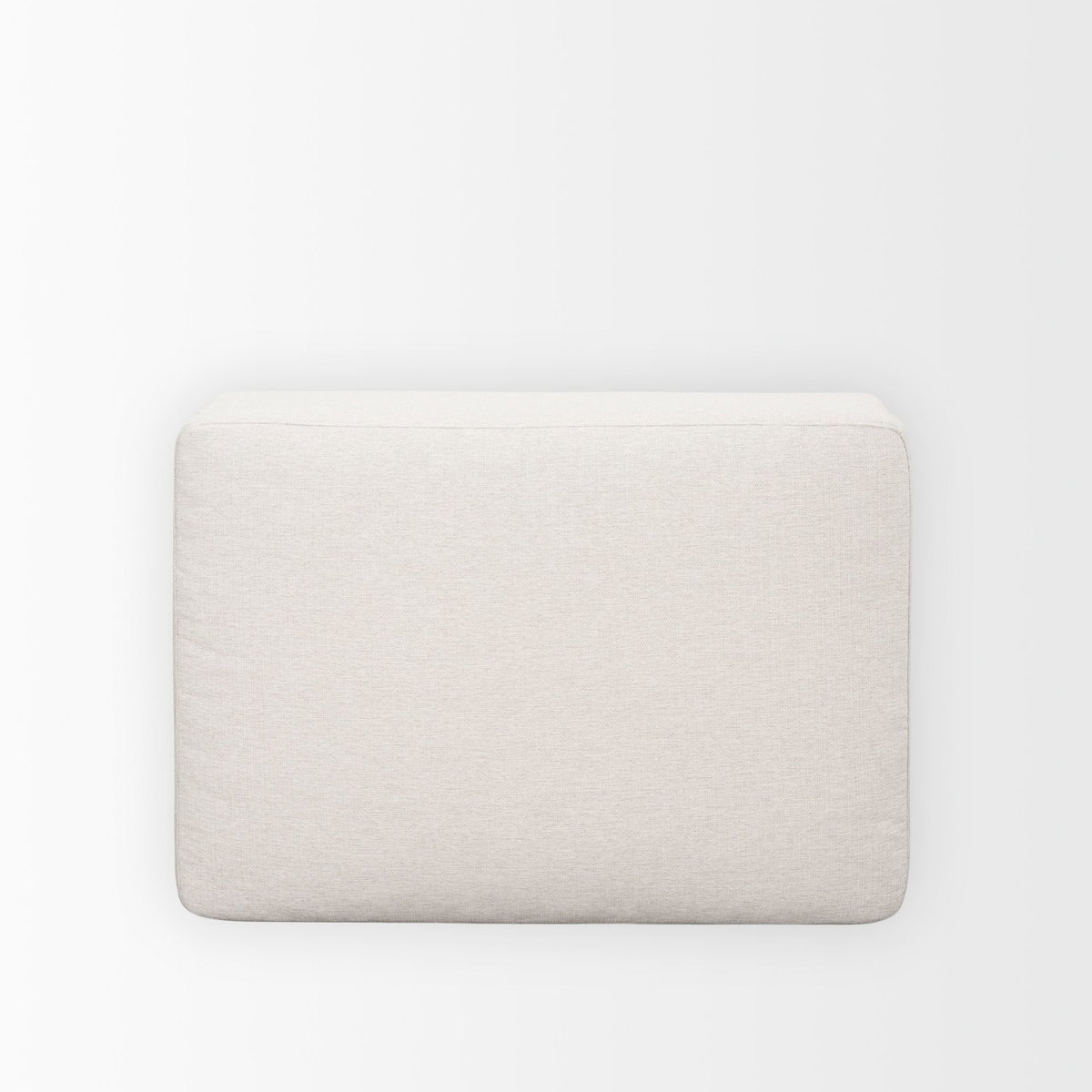 Halston Small Ottoman Oatmeal Performance Fabric, Sectional Sofa by Mercana, 38.5" length x 26.5" width x 19" height View 7