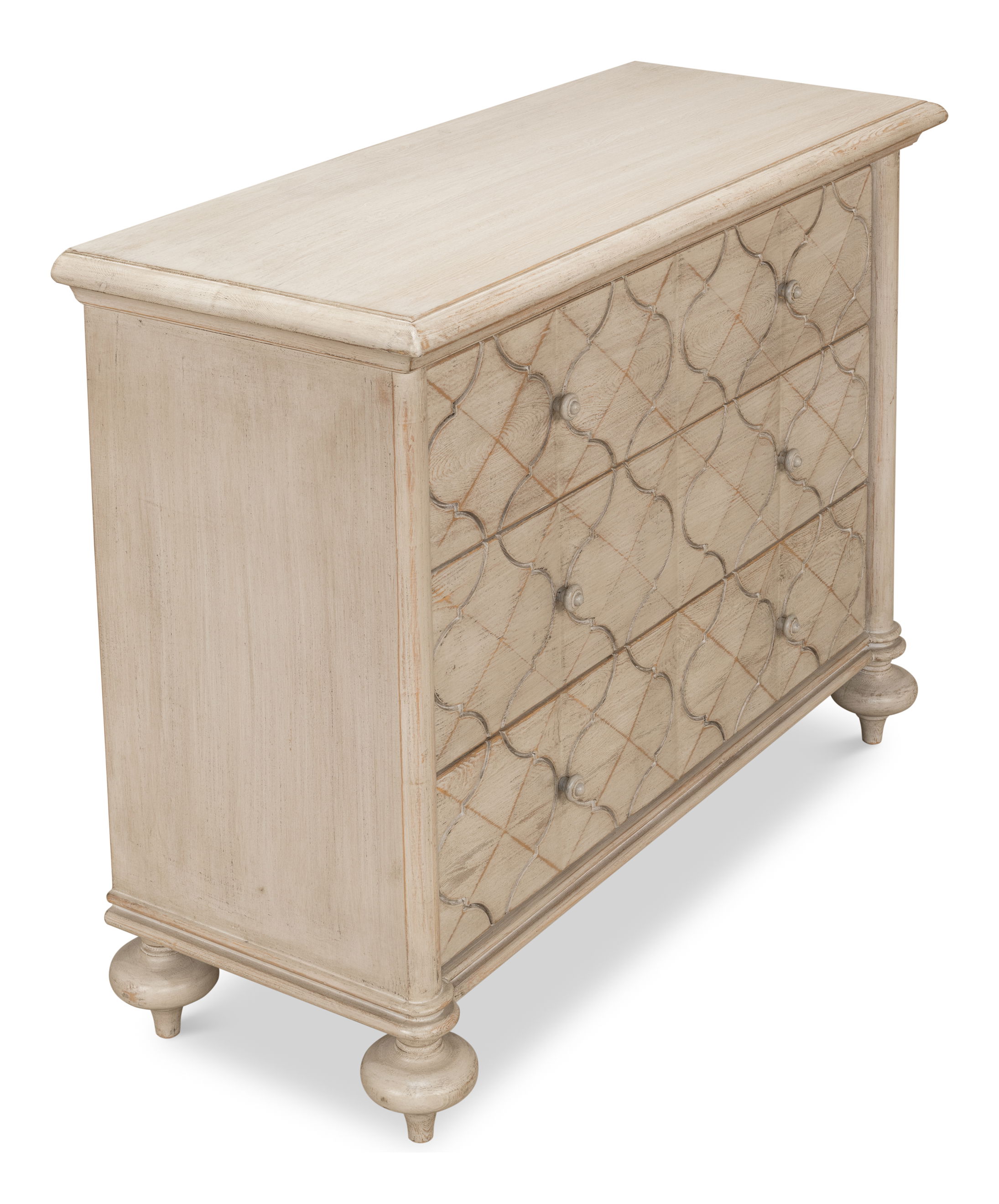 Sommeil 3 Drawer Commode, Stone Grey large image 