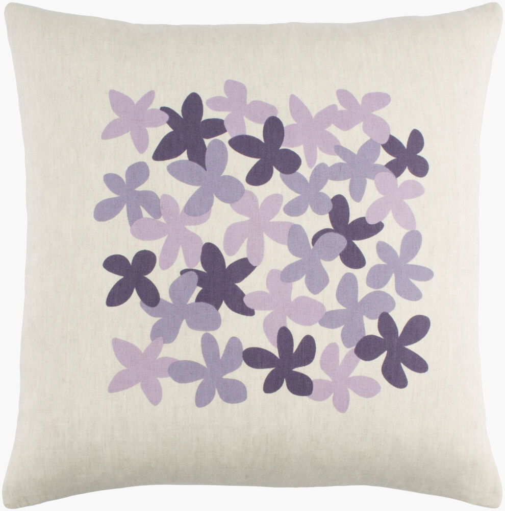 Little Flower Accent Pillow, Decorative Pillow by Surya, 20" length x 20" width
