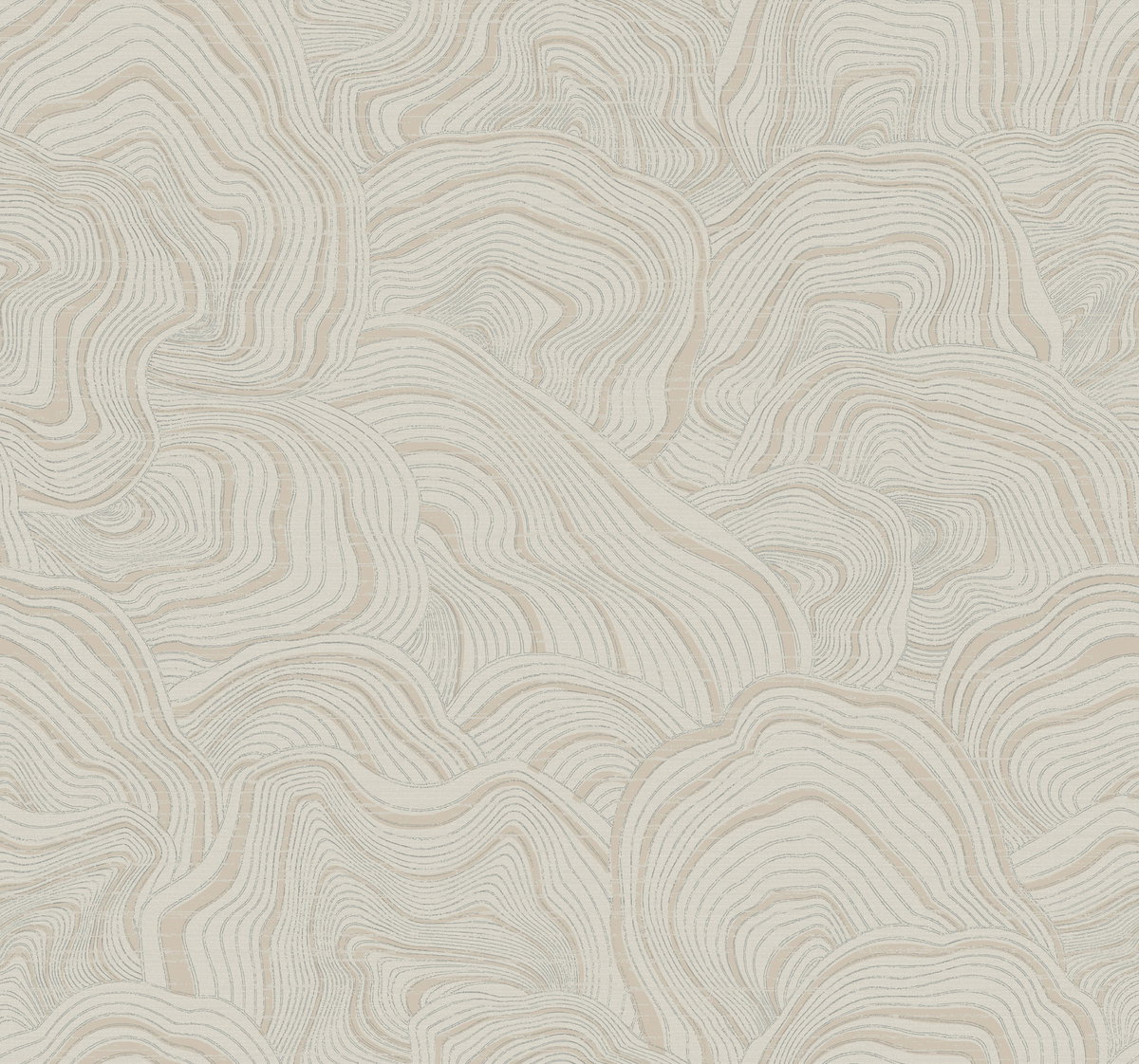 Geodes Taupe Wallpaper, by York Wall, 27' length x 2'3" width x 0.02" depth View 2