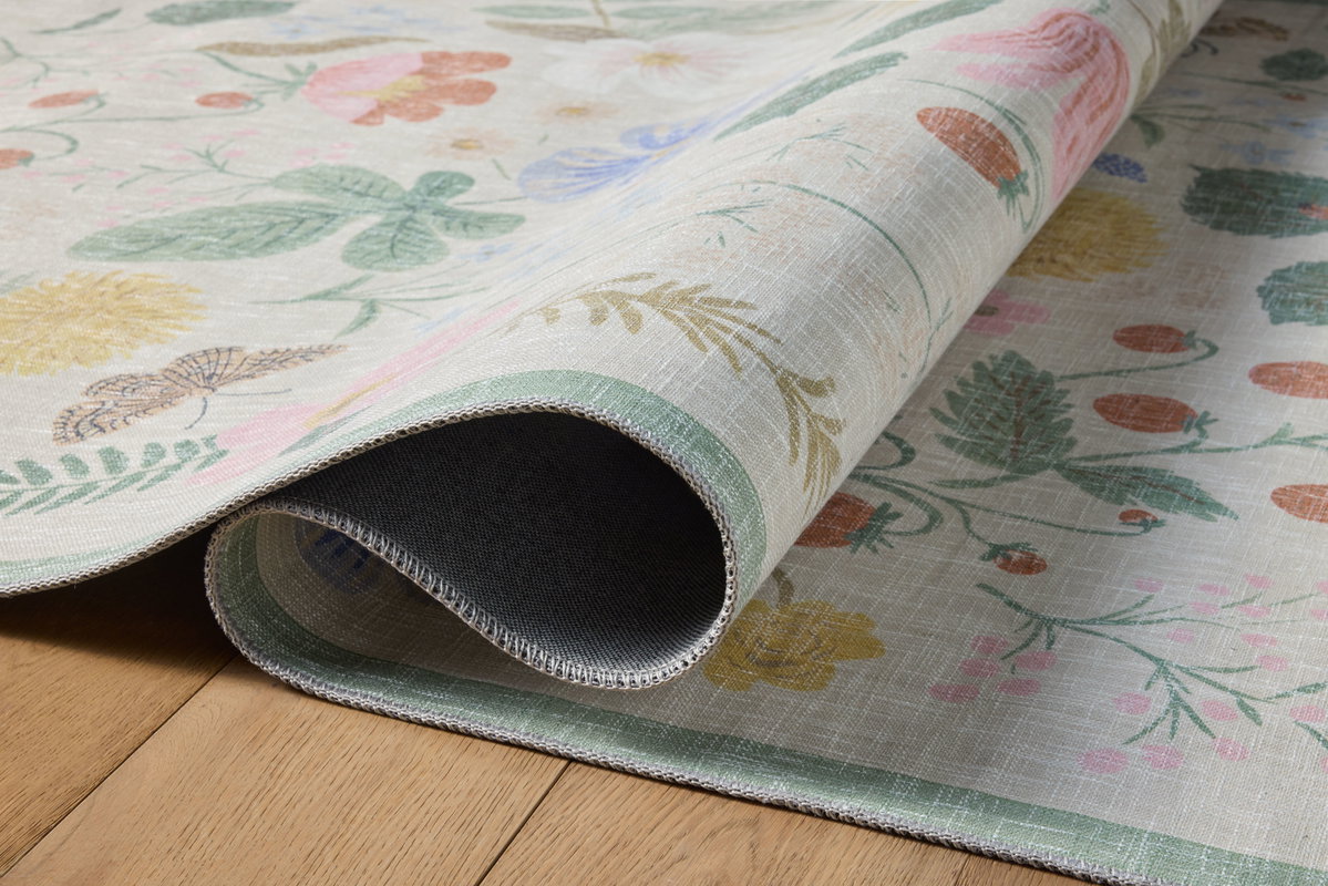 Rifle Paper Co. x Loloi Cotswolds Rug, 2'6" length x 7'6" width View 3