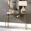 Henzler Mirrored Glass Console Table thumbnail 5