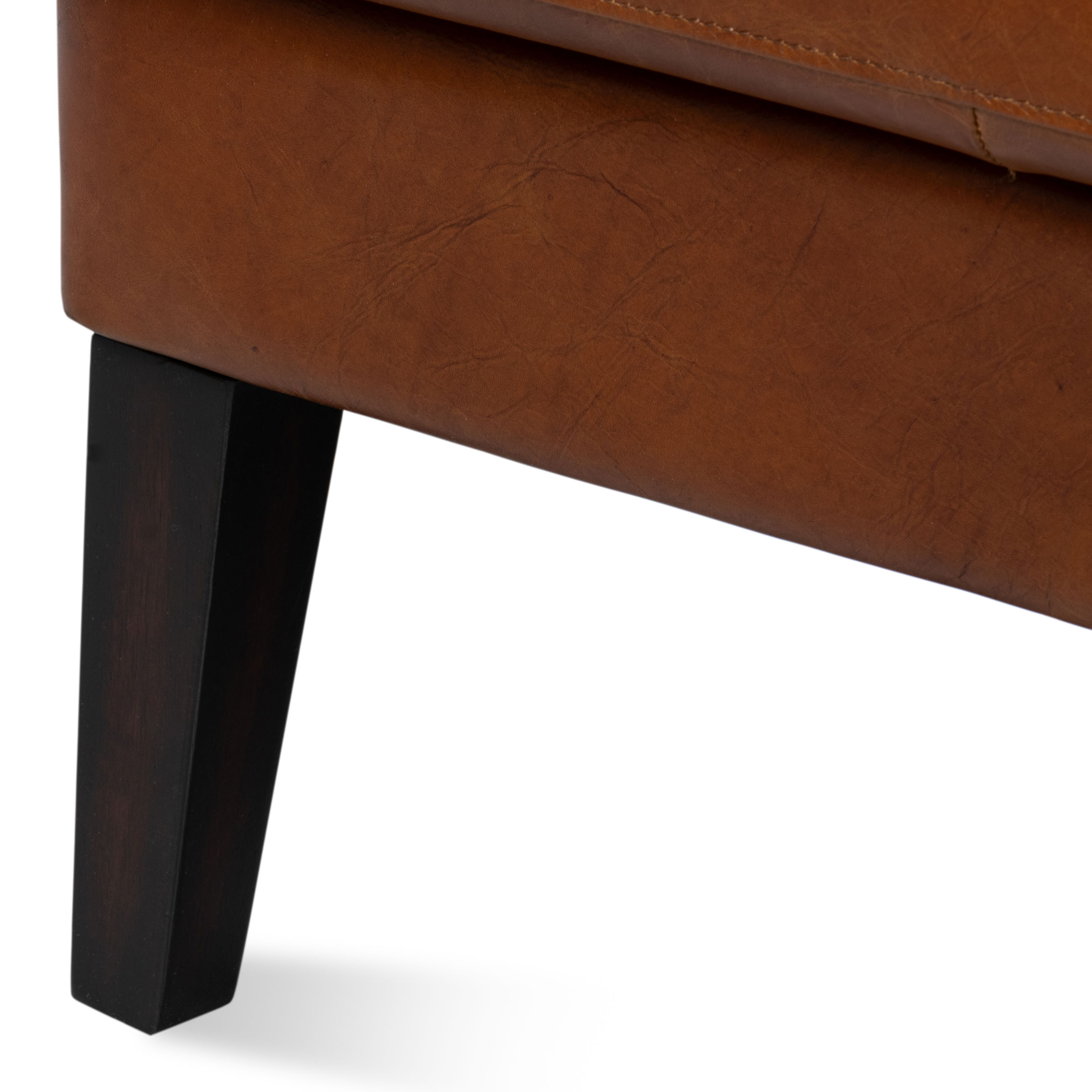 Elite Wing Lounge Chair, Vintage Havana, Seating by Sarreid, 28" length x 36" width x 40" height View 6